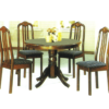 TDF-T050 Wooden Round Dining Set